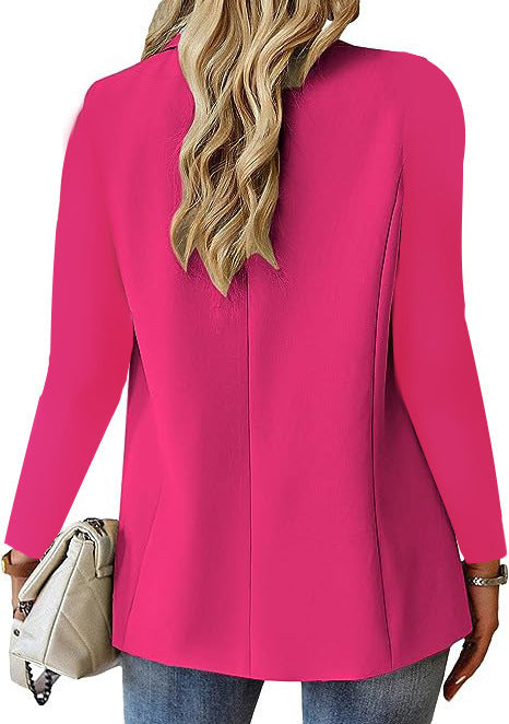Women's Fashion Lapel Button Suit Jacket — Casual Commuter