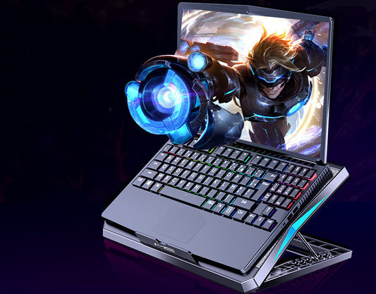 Foldable Laptop Cooling Stand — Desktop Radiator Base