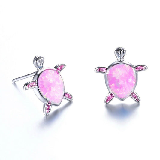 New inlaid aussie earrings love opal woman earrings turtle earrings