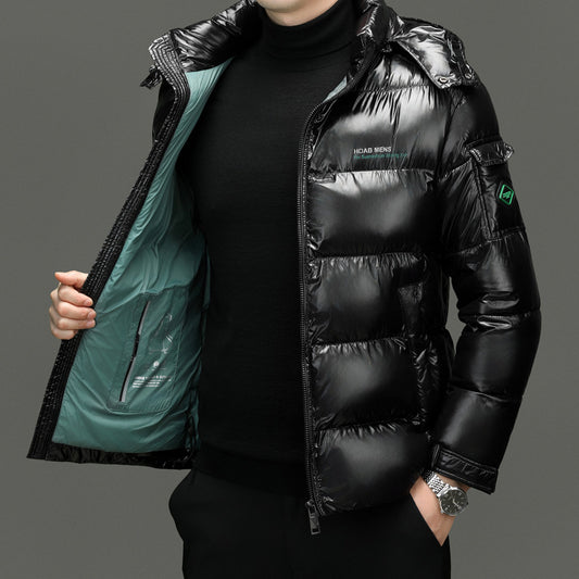 Men's Glossy Thickened Cotton-padded Jacket — Warm & Cold-proof