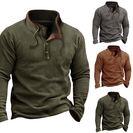 Men's Casual Zip Fleece Sweater Coat
