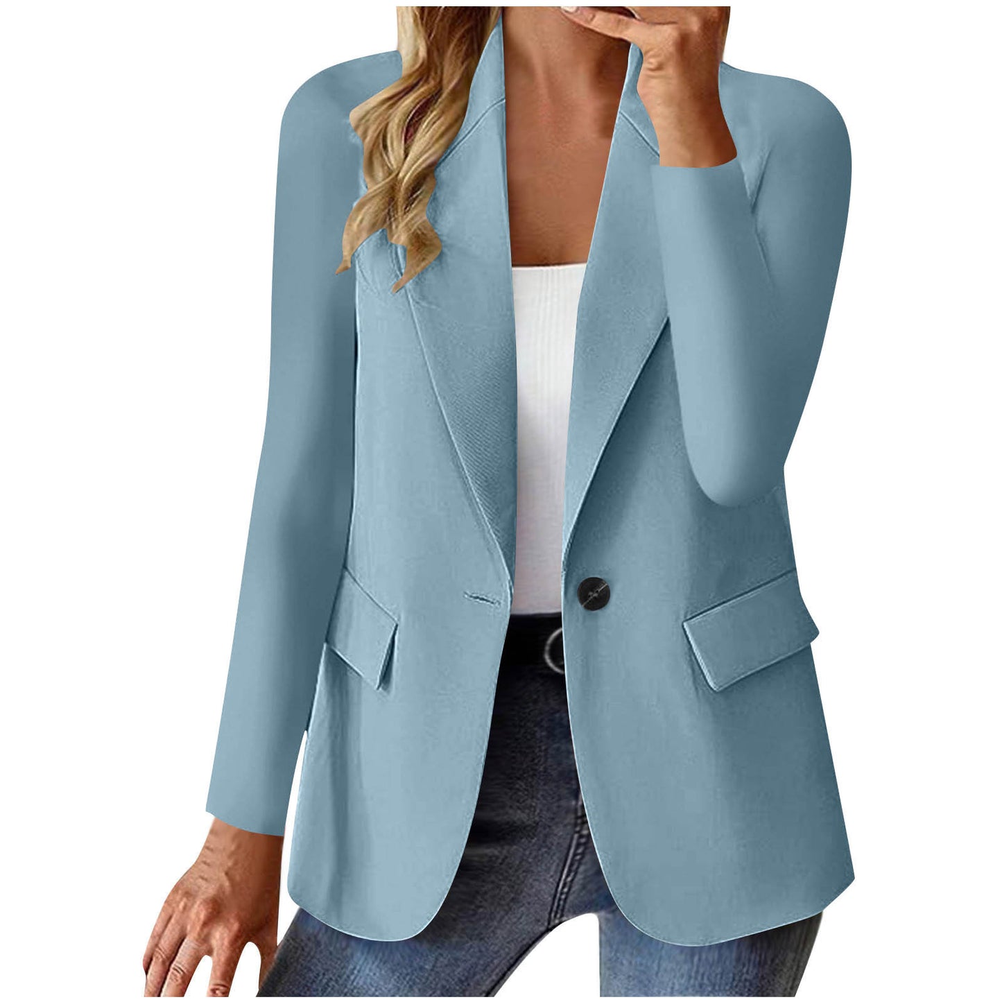 Women's Fashion Lapel Button Suit Jacket — Casual Commuter