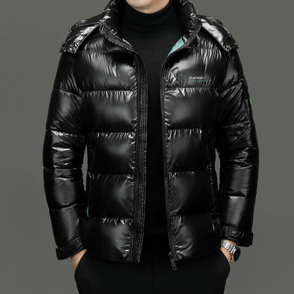 Men's Glossy Thickened Cotton-padded Jacket — Warm & Cold-proof