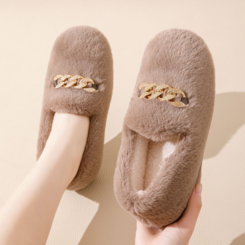 Women's Fluffy Flat Shoes — All-matching Cosy Slides