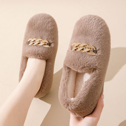 Women's Fluffy Flat Shoes — All-matching Cosy Slides