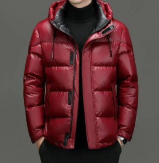 Men's Glossy Thickened Cotton-padded Jacket — Warm & Cold-proof