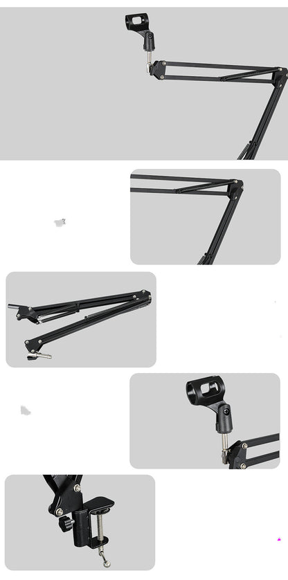 NB35 Microphone Stand Folding Telescopic Metal Cantilever
