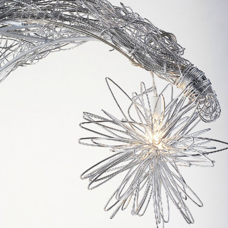 Aluminum Wire Star Moon Chandelier Restaurant Bar Bedroom Warm Lighting Simple Children's Room Lamps