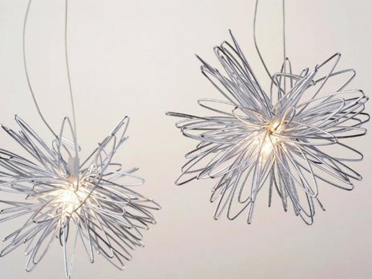 Aluminum Wire Star Moon Chandelier Restaurant Bar Bedroom Warm Lighting Simple Children's Room Lamps