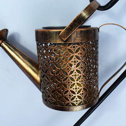 Enchanted Solar Watering Can Garden Light — LED Ornament Lamp