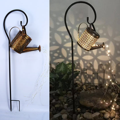 Enchanted Solar Watering Can Garden Light — LED Ornament Lamp