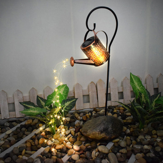 Enchanted Solar Watering Can Garden Light — LED Ornament Lamp