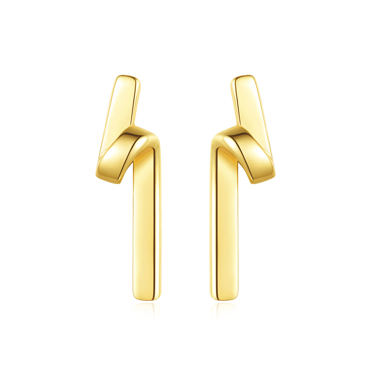 StudSimple Long Streamline Earrings 14K Gold Plated Earrings Earrings