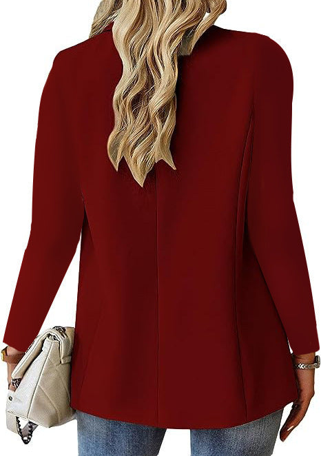 Women's Fashion Lapel Button Suit Jacket — Casual Commuter