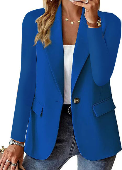 Women's Fashion Lapel Button Suit Jacket — Casual Commuter