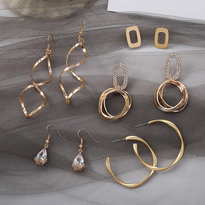 Korean Temperament Earrings Cold Wind Earrings