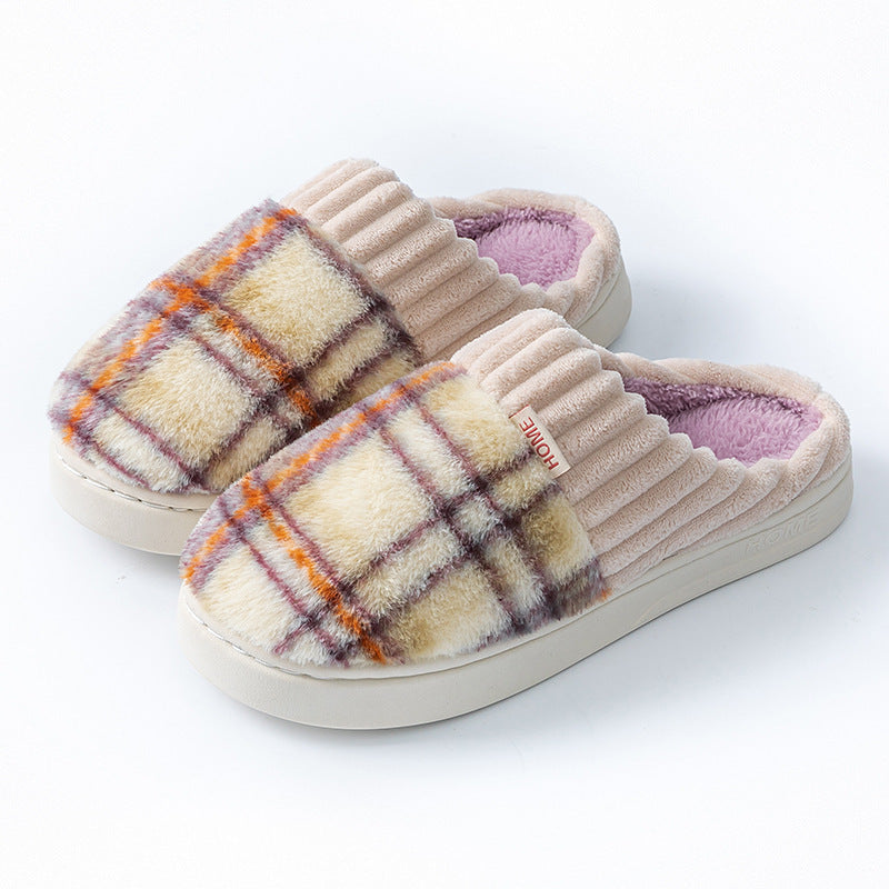 Leisure Home Soft Cotton Slippers — Comfortable Indoor Shoes