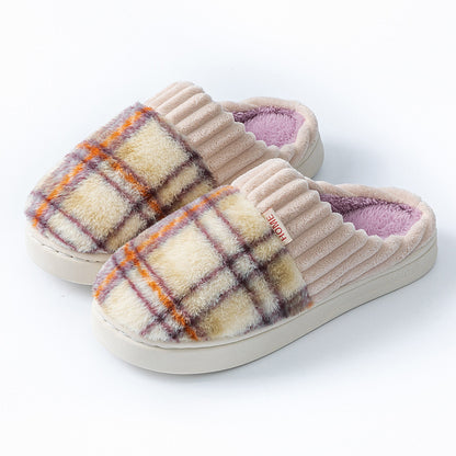Leisure Home Soft Cotton Slippers — Comfortable Indoor Shoes