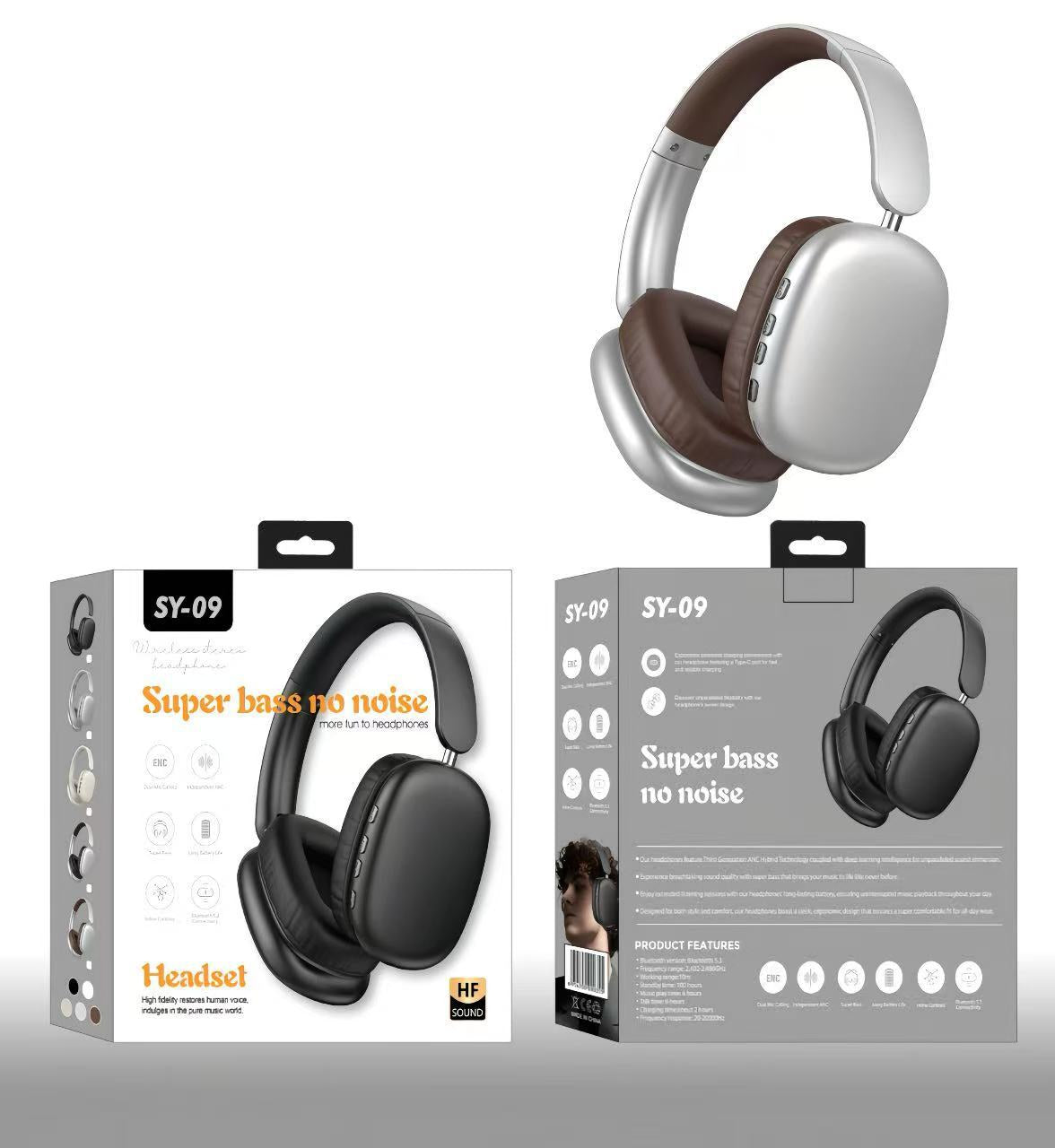 Bluetooth Headphone Head-mounted Long Endurance Sports