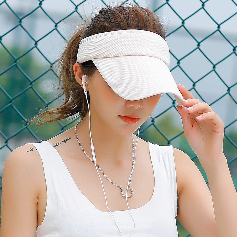 Adjustable Sun Visor Cap — Summer Beach & Sports Hat