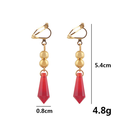 Earrings Four Leaf Clover Electroplating Earrings