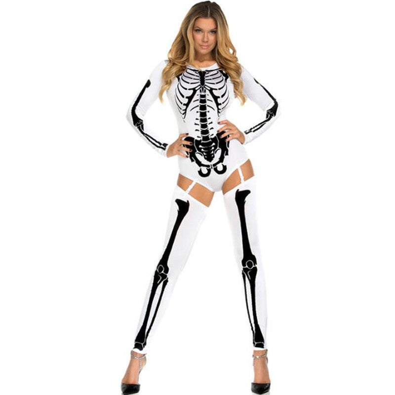 Halloween Skull Zombie Cosplay Costume