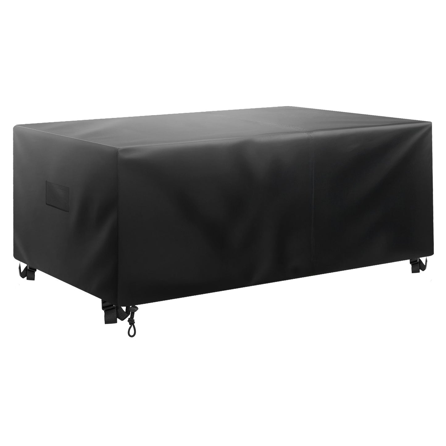 Patio Furniture Cover, 420D Heavy Duty Waterproof Outdoor Dining Table And Chairs Cover, Large Rectangular Patio Table Covers With Air Vent For All Weather, 74L X 47W X 28H Inch, Black
