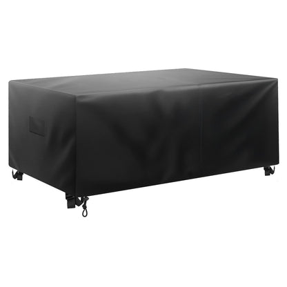 Patio Furniture Cover, 420D Heavy Duty Waterproof Outdoor Dining Table And Chairs Cover, Large Rectangular Patio Table Covers With Air Vent For All Weather, 74L X 47W X 28H Inch, Black