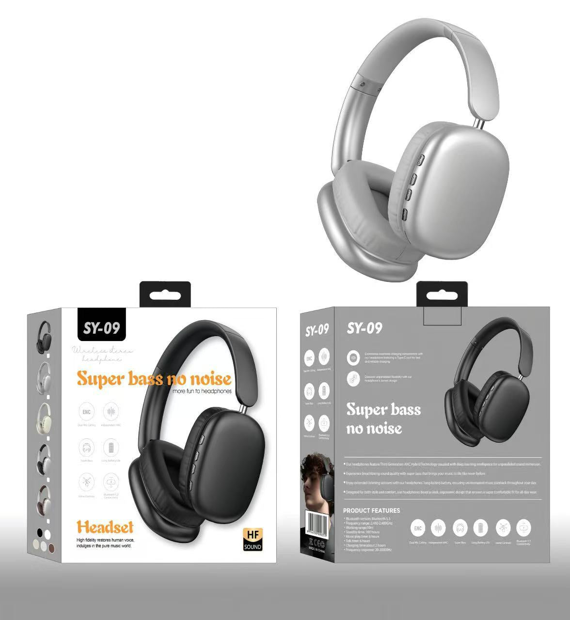 Bluetooth Headphone Head-mounted Long Endurance Sports