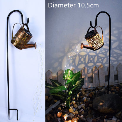 Enchanted Solar Watering Can Garden Light — LED Ornament Lamp