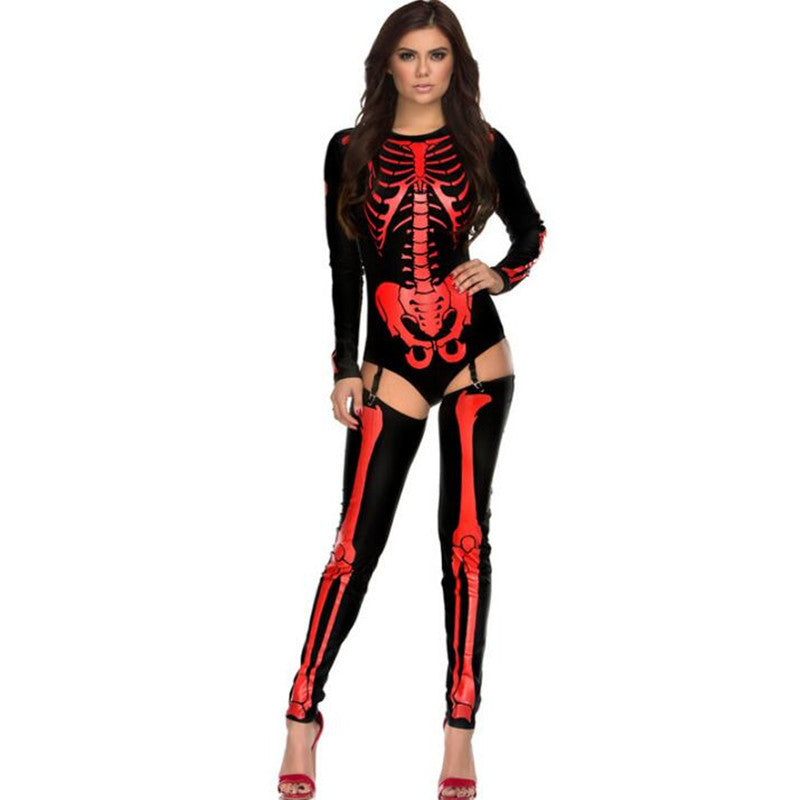 Halloween Skull Zombie Cosplay Costume