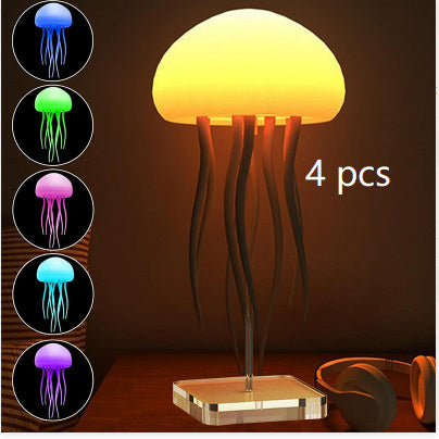 LED Jellyfish Mood Lamp — Portable Smart Night Light