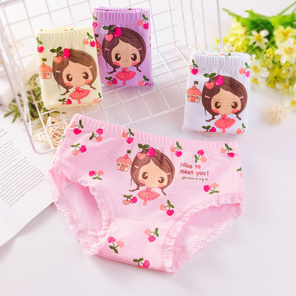 Cotton Cute Print All-match Panties for babies