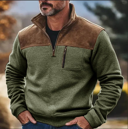 Men's Casual Zip Fleece Sweater Coat