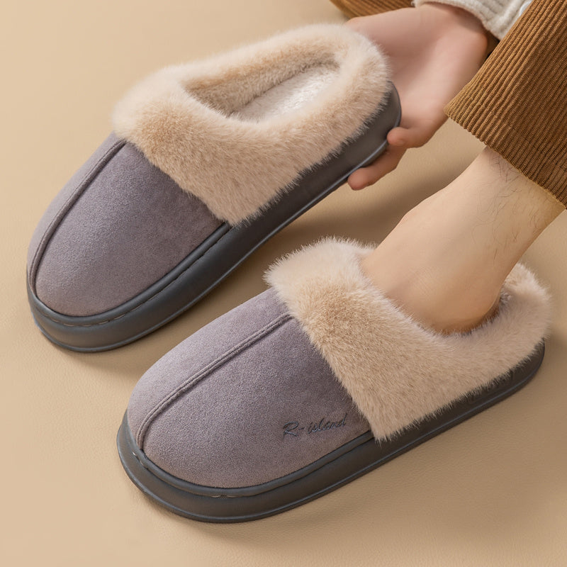 Cosy Fluffy Couple Slippers — Non-slip Soft Indoor Mules