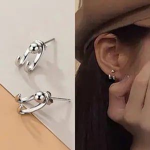 Korean Temperament Earrings Cold Wind Earrings