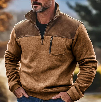 Men's Casual Zip Fleece Sweater Coat