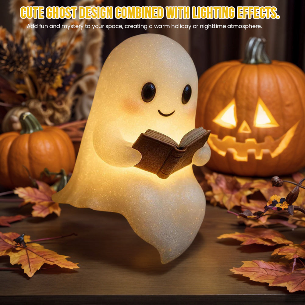 Cute LED Ghost Night Light — Halloween Bedside Lamp