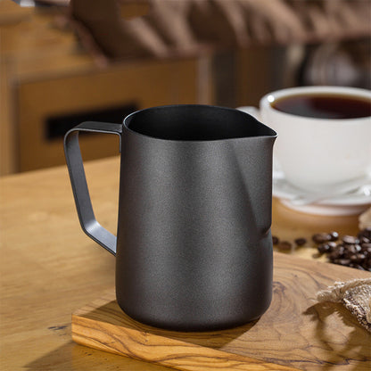 Gold-plated Etched Stainless Steel Milk Cup — Cylinder Design