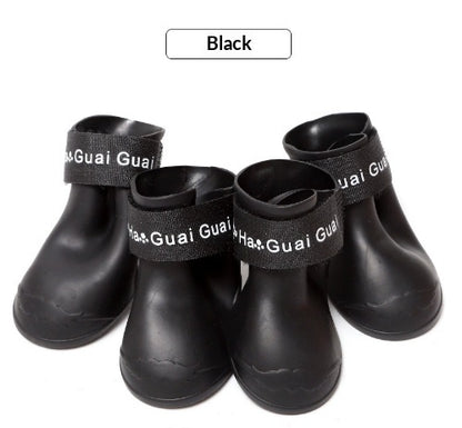 Soft Non-slip Wear-resistant Silicone Pet Rain Boots