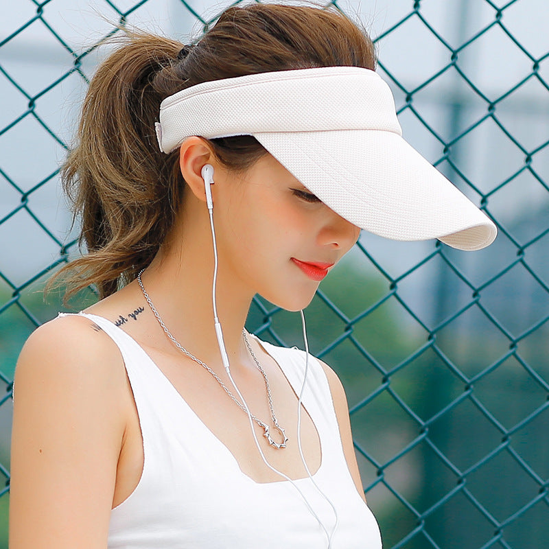 Adjustable Sun Visor Cap — Summer Beach & Sports Hat