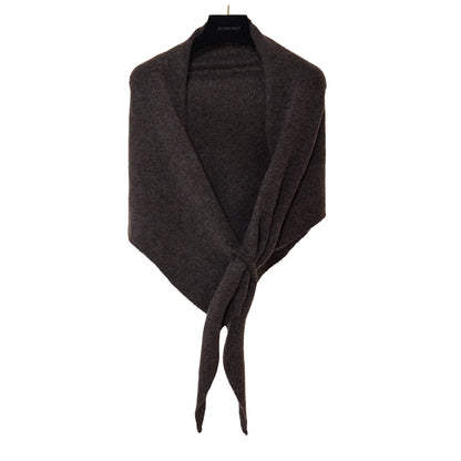 Winter Triangular Shawl INS Solid Color Soft Thickened Knitted Neck Wrap Korean Version Warm Shawl For Women