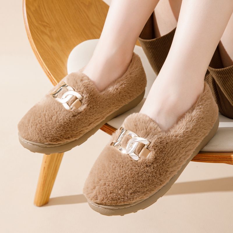Women's Fluffy Flat Shoes — All-matching Cosy Slides