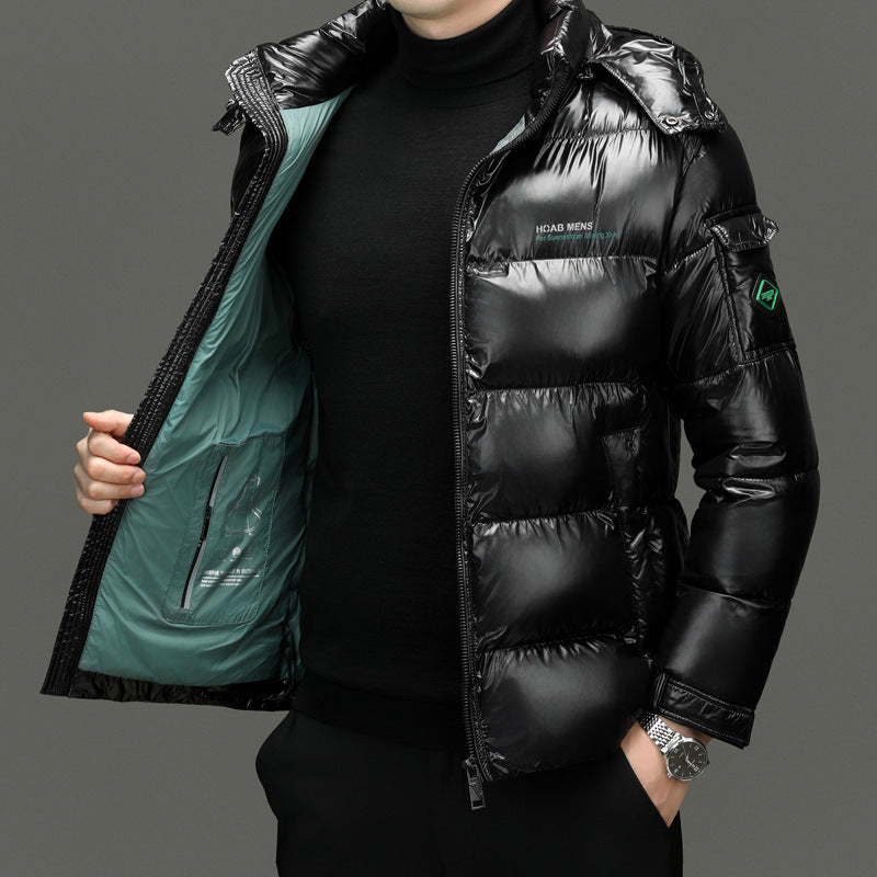 Men's Glossy Thickened Cotton-padded Jacket — Warm & Cold-proof