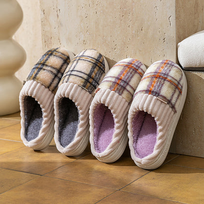 Leisure Home Soft Cotton Slippers — Comfortable Indoor Shoes