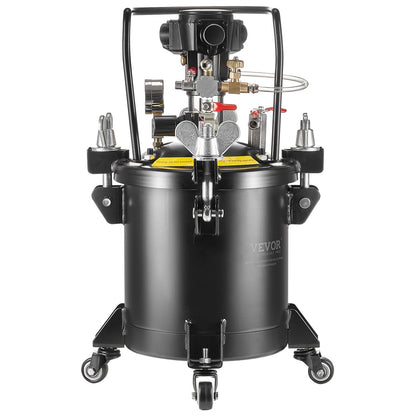 Spray Paint Pressure Pot, 10 L,2.5 Gal Fully Automatic Stirring Pressure Pot Tank, 70 Psi Adjustale Pressure, Pressure Pot Paint Tank With Spray Gun And Hoses, For Home Decor Industry Painting