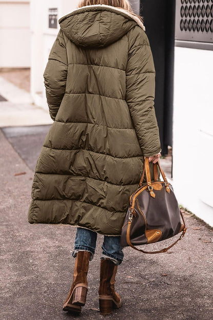Women's Hooded Double-sided Slim Cardigan Coat