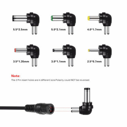 Universal 3-12V Adjustable Voltage Adaptor Charger USB AC DC Power Supply Adapte