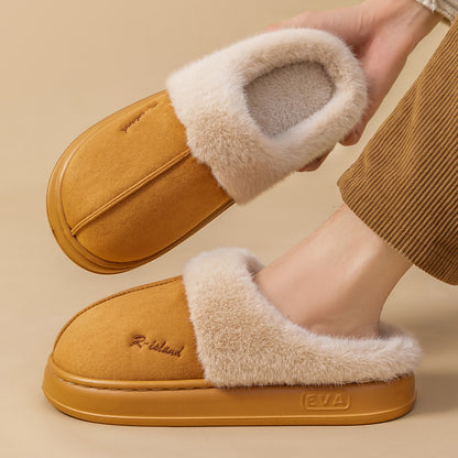 Cosy Fluffy Couple Slippers — Non-slip Soft Indoor Mules