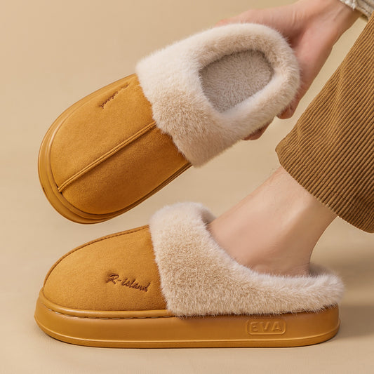 Cosy Fluffy Couple Slippers — Non-slip Soft Indoor Mules